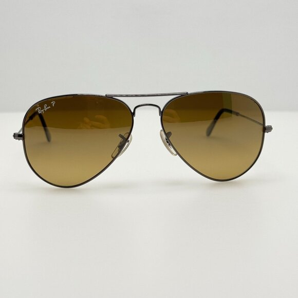Ray Ban Sunglasses RB 3025 004/M2 Polarized Aviator Large Metal 58-14 - Picture 1 of 8